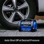 AVID POWER Tire Inflator Portable Air Compressor, 12V DC 110V AC Car Tire Pump, Air Mattress Pump with Inflation and Deflation Modes, Dual Powerful Motors, Digital Pressure Gauge