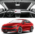 Custom Fit Windshield Sun Shade for Kia K5 2021-2026, Blocks UV & Heat, Front Window Sunshade Accessories, Easy Fold & Store Keep Your Car Cooler