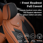 Coverado Front Seat Covers, Car Seat Covers Front Seats, Leather Seat Covers for Cars, Automotive Seat Covers Car Seat Protec
