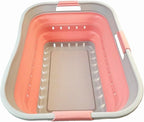 SAMMART 42L (11 gallon) Collapsible Plastic Laundry Basket - Foldable Pop Up Storage Container/Organizer - Space Saving Hampe