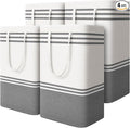 4 Pack Large Laundry Baskets, Laundry Hampers, Freestanding Waterproof Collapsible Clothes Bag with Extended & Reinforced Han