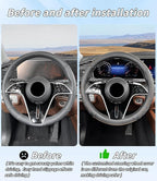 Custom-Fit for Honda Steering Wheel Cover, Genuine Leather Steering Wheel Cover, Non-Slip, Breathable (Brown,for Honda)