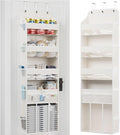 OneDream 5-Tier Over the Door Organizer with Removable Storage Caddy, Baby Clothes Organizer for Nursery, Hanging Behind Door