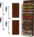 Kotkn Over The Door Shoe Organizer with 12 Large Breathable Pockets - Durable Hanging Storage for the Entire Family's Shoes (