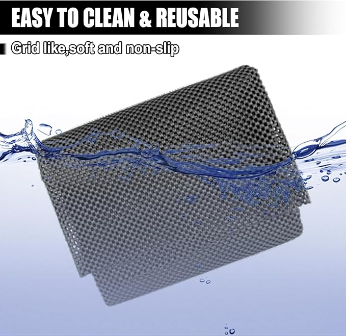 Car Roof Non-Slip Rug Pad, 47'' x 39.4'' Automotive Roof Carrier Bag Protective Mat, PVC Vehicle Cargo Bag Liner, Auto Roof Top Rack Accessories for Car, SUV, Truck and Home (Black)