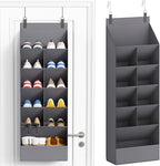 Lifewit 6 Tier Over the Door Shoe Organizer with 11 Large Deep Pockets, Fabric Hanging Shoes Shelf for Closet, Dorm Storage, 