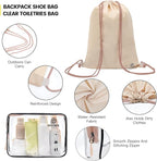 PFEYRPK Lightweight Compression Packing Cubes for Suitcases, Compressible Expandable Travel Packing Organizer with Clear Toil