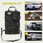 Tactical Car Seat Back Organizer,Tactical Molle Seat Back Organizer with 6 Detachable Molle Pouch,Universal Fits for Car Truck Jeep Vehicle