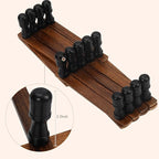 Accordion Wall Hanger, Wood Expandable Wall Mounted Hanger with 13 Hooks for Coats,Hats,Coffee Mug Ect,1 Pack Included,13 Peg