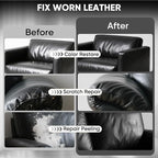 Leather Recoloring Balm - Scratch Repair & Color Restore Kit for Faded Leather, Leather Couch & Car Seats - 10OZ Leather Rest