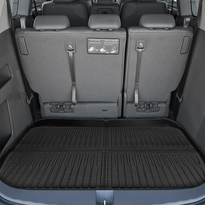 Floor Mats for Honda Odyssey 2011 2012 2013 2014 2015 2017, 2016 Odyssey Floor Mats, 1st and 2nd 3rd Row & Cargo Mat, TPE Non-Slip Waterproof Summer Winter Car Accessories