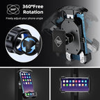 Roykaw Golf Cart Magnetic Phone Holder Mount Compatible with EZGO/Club Car/Yamaha, Compatible with iPhone/Galaxy/Google Pixel, Ultra Strength Magnet/360° Rotatable/One-Handed Pick & Place