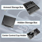 Center Console Organizer Compatible with 2025-2026 Toyota 4Runner (6th Gen) Interior Accessories, Cup Holder, Armrest Organizer Tray and Hidden Storage Box