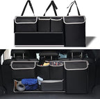 UYYE Trunk Hanging Organizer, Backseat Bag, Car Interior Accessories with 4 Pockets & 2 Mesh Pouches for Groceries, Will