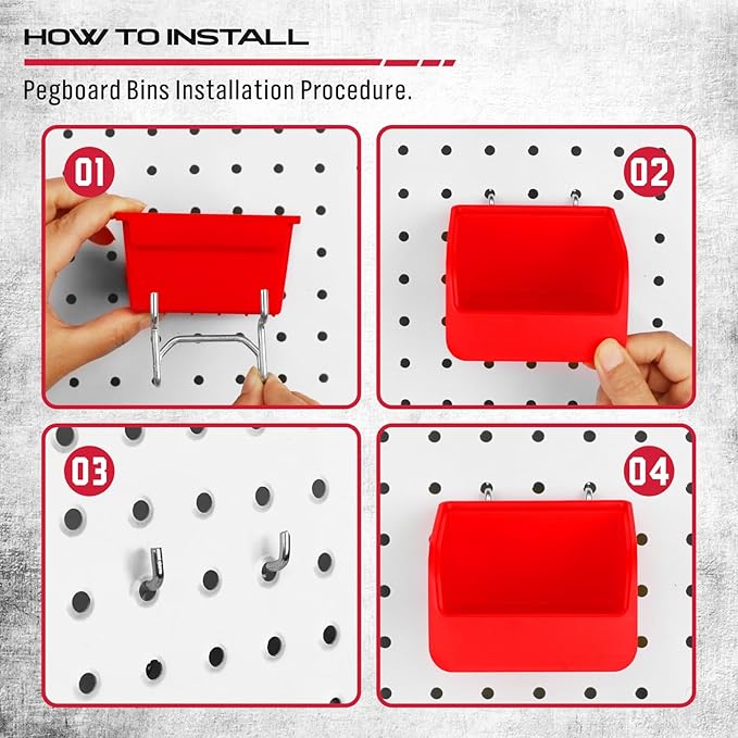 Ultimate 121-Piece Pegboard Hooks Set, Pegboard Accessories with Metal Hooks, Durable Peg Board Organizer Accessories, Pegboa