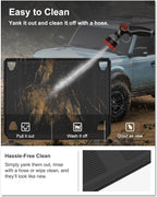 KIWI MASTER Cargo Mat for 2021-2026 Ford Bronco 4-Door, OEM Replacement M2DZ-58047A74-BA, Custom Fit All Weather Rear Cargo Liner, Heavy Duty TPE Tray Trunk Mat, Black