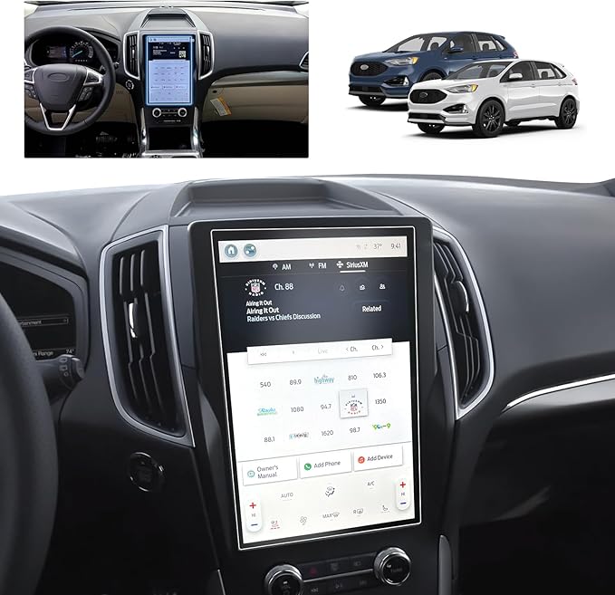 for 2024 Ford Edge Screen Protector for 2021-2024 Edge SE/SEL/ST/ST-Line/Titanium SYNC 4A 12-In Touchscreen 2024 Edge Accesso