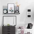 Chunful 58 Pcs Pegboard Organizer Kits Plastic Pegboard Wall Panel Mount Display Accessories Include Storage Boards Buckets a