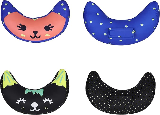 Car Seat Belt Pillow Cover for Kids Shoulder Neck Support Protector Pad Soft Car Safety Belt Sleeping Head Cushion Auto Pillow for Travel Airplane Pushchair