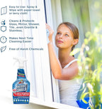 Invisible Shield Glass & Surface Cleaner and Repellent 32 fl. oz. Cleans and Protects against future dirt on multi surfaces b