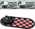 Mobile Phone Bracket Anti-Slip Mat, Multifunction Car Dashboard Mat with Temporary Parking Number, Universal Anti-Slip Car Da