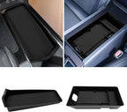 Xaido 2PCS Center Console Tray Compatible with 2025 2026 Toyota Camry Accessories, Gear Shifter Right Side Tray, Armrest Storage Box Organizer, Black