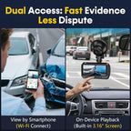 Front and Rear Dash Cam for Car: 4K+1080P Dual Dashcam Record Every Moment for Accident Evidence - 5G WiFi Quick Video Access