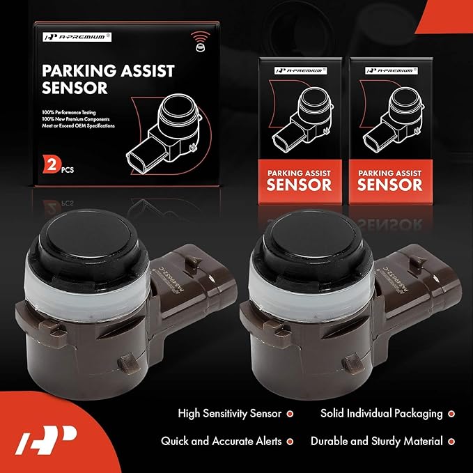 A-Premium 2-PC Reverse Backup Parking Assist Sensor Compatible with Select BMW & Mini - 540i xDrive, X3, X1, X6, 640i xDrive 