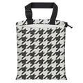 Car Trash Bag Large Hanging Can for Back of Seat, Cute Waterproof Car Garbage Bag for Vehicle, Travelling, Outdoor Black White Houndstooth