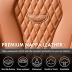 Coverado Seat Covers,Waterproof Seat Covers Front Seats, Brown Car Seat Cover, Luxury Front Car Seat Covers Leather Car Seat 