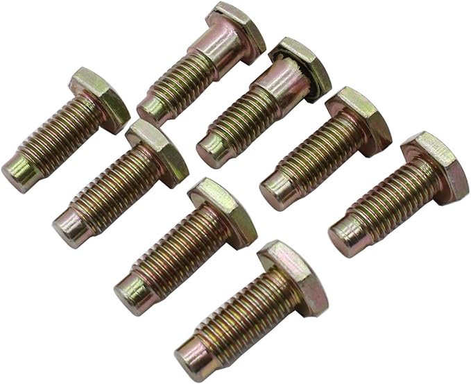 8PCS 64-81 Front Seat Belt Floor Pan Mounting Attachment Bolts Bow Tie Head Hardtop