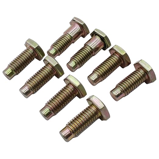 8PCS 64-81 Front Seat Belt Floor Pan Mounting Attachment Bolts Bow Tie Head Hardtop