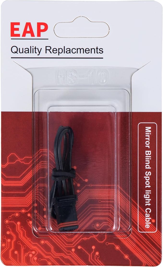 EAP Mirror Blind Spot Cable Connector With 5" Wires Compatible With BMW 2-Series 3-Series 4-Series 5-Series 6-Series 7-Series 8-Series X1 X2 X3 X4 X5 X6 X7