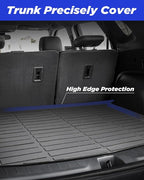 All Weather Floor Mats Cargo Liner for Chevrolet Chevy Blazer 2025 2024-2019 (Gas Only) Waterproof Nonslip Rubber for Base/L/LS/LT/Premier/RS Accessories 2023 2022 2021 2020 Car Rug Cover Protector