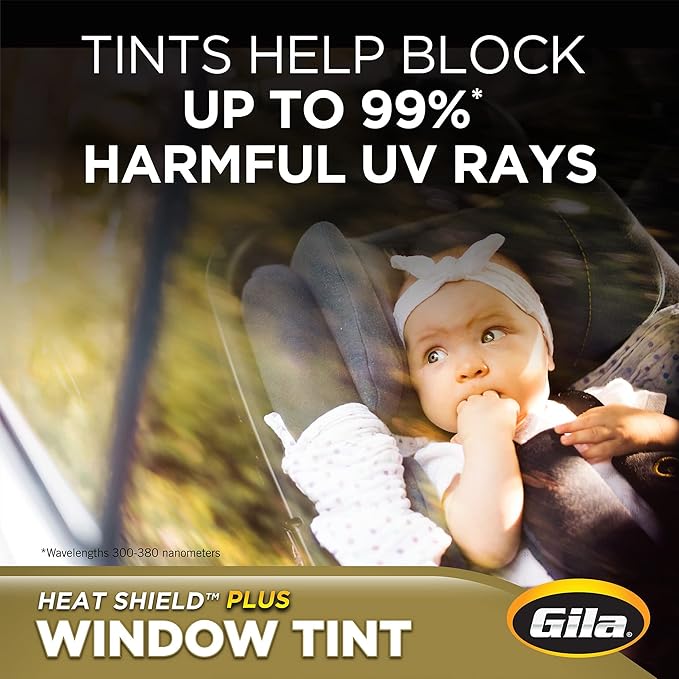 Gila Heat Shield Plus 5% VLT Window Tint, 2ft x 6.5ft (Pack of 2)