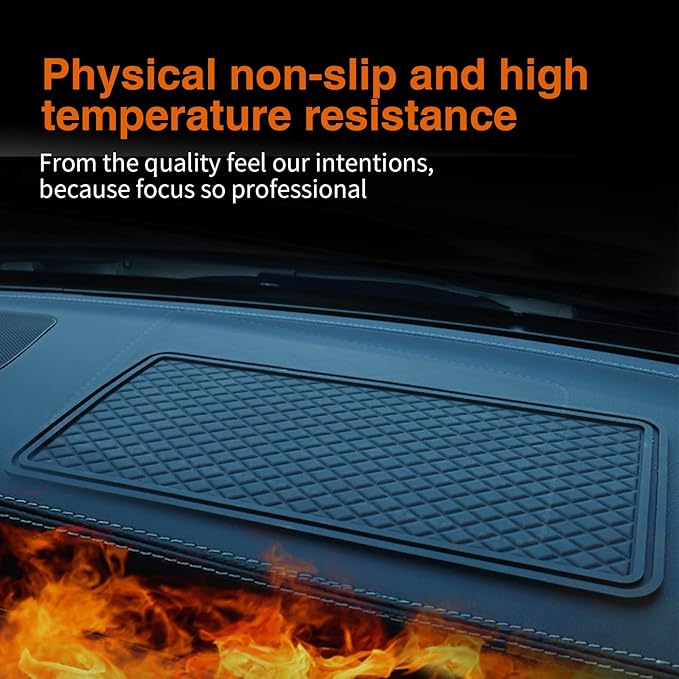 1 PC Car Dashboard Non Slip Mat, 11.8In x 5.7In Anti-Slip Phone Hold Dashboard Sticky Pad for Radar Detector, Cell Phone, Key