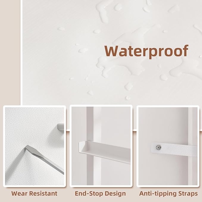 Somdot Tall Dresser for Bedroom with 6 Drawers, Storage Organizer Chest of Drawers with Removable Fabric Bins for Closet Beds