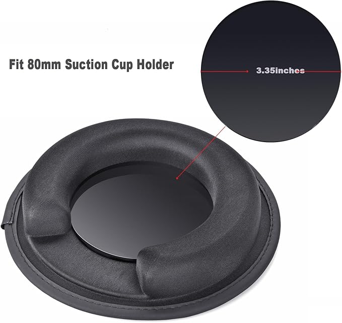 Portable Weighted Dash Mount Holder for Tomtom Garmin GPS Devices, Black Bean Bag Anti-Slip Dashboard Mount for Car