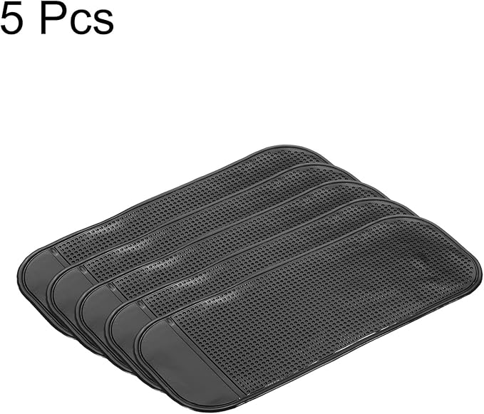 HARFINGTON 5pcs Car Dashboard Anti-Slip Mat 8" x 3" Universal Sticky Dash Pad Washable Reusable Car Non-Slip Mats for Phone K
