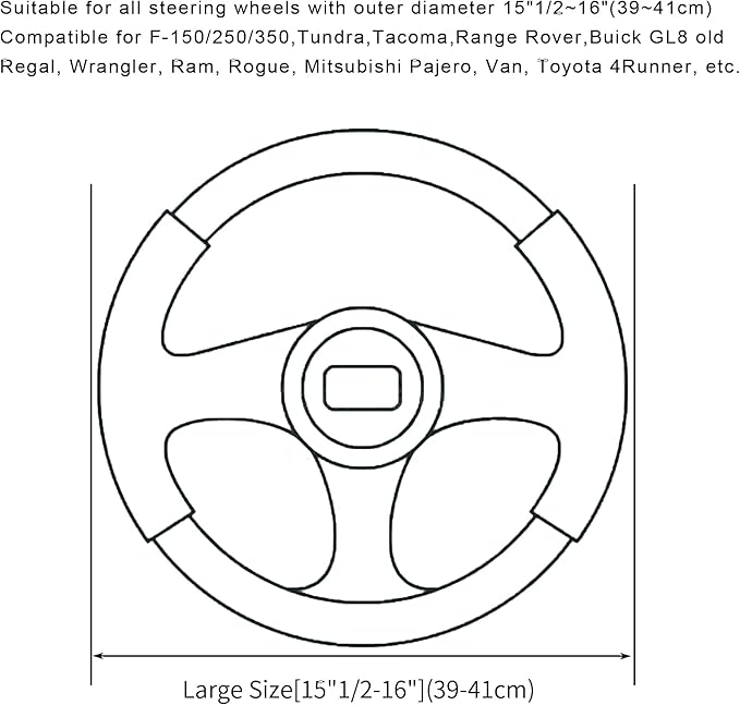 Soft Car Steering Wheel Cover for Sedan, SUV, Warm Luxury Velvet, Odorless, Universal, Anti Slip, Summer Winter, Gray, Large 