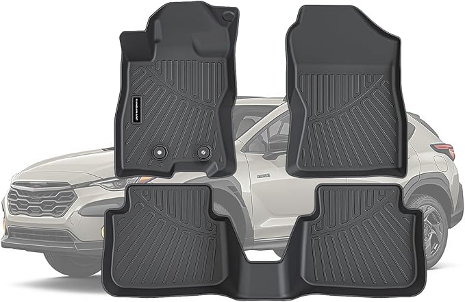 TPE Floor Mats for 2024 2025 2026 Subaru Crosstrek All Weather Car Floor Liners Fit Toyota Corolla Accessories Black