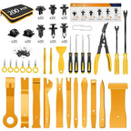 GOOACC 200Pcs Trim Removal Tool, Auto Push Pin Bumper Retainer Clip Set Fastener Terminal Remover Tool Adhesive Cable Clips R