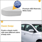 Moonlinks Compatible with Nissan Sentra 2013 2014 2015 2016 2017 2018 2019 Right Side Mirror Cover Replacement, White Primer Right Passenger Side Door Rearview Mirror Cap Trim