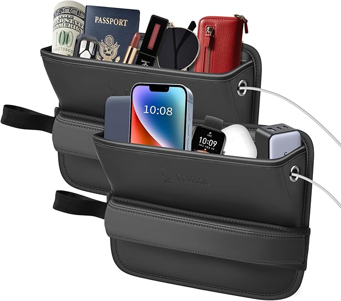 FLORICH Car Seat Gap Filler Organizer, 2-in-1Seats Gap Filler Organizer and Storages Between Seat Car Gap Filler, Car Organizer Front Seat Universal Fit for Car SUV Truck