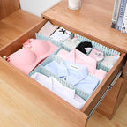 JEPELUS 40 PCS Drawer Dividers, Adjustable Drawer Organizer for Socks Underwear Makeup Cutlery Clothes Dresser, DIY Grid Draw