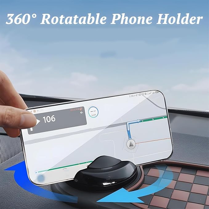3-in-1 Anti-Slip Mat Solves Every Driver's Biggest Frustration, Multi-Functional Support Anti-Slip Pad, Mobile Phone Bracket 