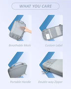 BAGSMART 6 Set /4 Set/2 Set Compression Packing Cubes for Travel, Lightweight Luggage Organizer Bags, Durable Space Saver Bag