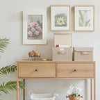 GRANNY SAYS Small Storage Bins with Lids, Small Storage Boxes, Shelf Baskets for Shelf, Collapsible Storage Bins for Living R