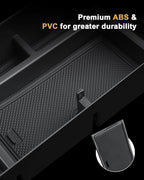 ECOZEN 2026 Camry Center Console Organizer - 2 Pcs Center Console Storage Tray & TPE Cup Holder Insert for 2025-2026 Toyota Camry(LE/SE/XLE/XSE) Accessories - ABS Armrest Box Organizer
