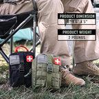 EVERLIT 250 Pieces Survival First Aid Kit IFAK EMT Molle Pouch Survival Kit Outdoor Gear Emergency Kits Trauma Bag for Campin